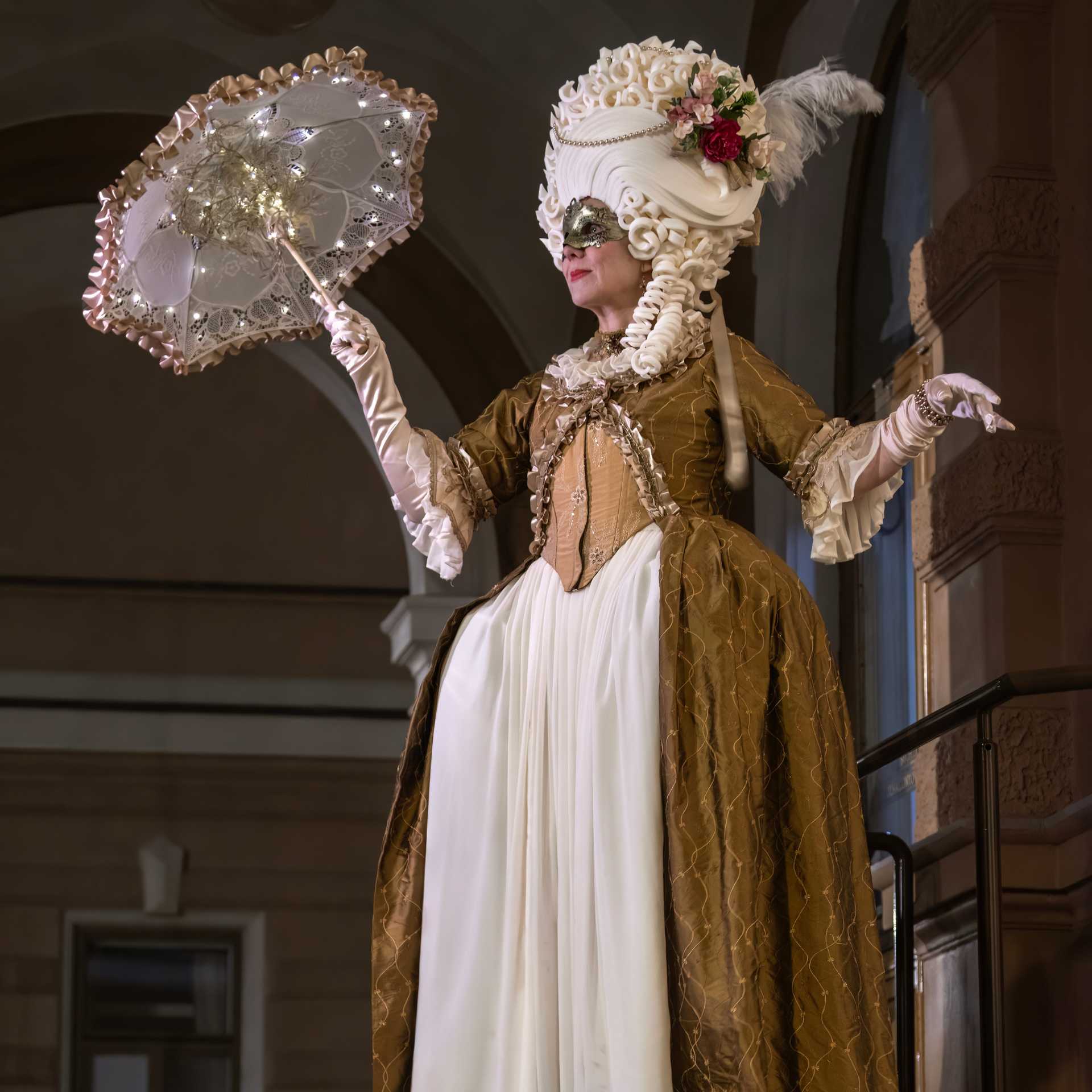 Historian elävöityshahmo madame de Savorelle