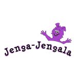 Jenga-Jengalan logo, jossa violetti Jenguli